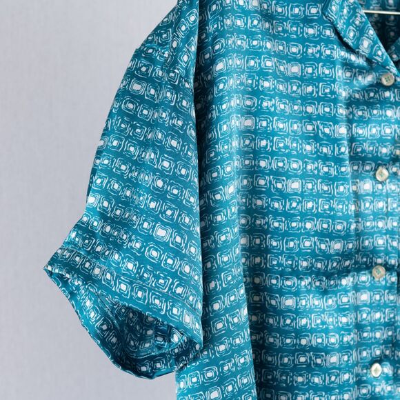 Vintage custom made green pajamas size M/L - Picture 5 of 8